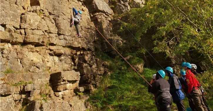 people rock climbing at Weardale Adventure Centre 